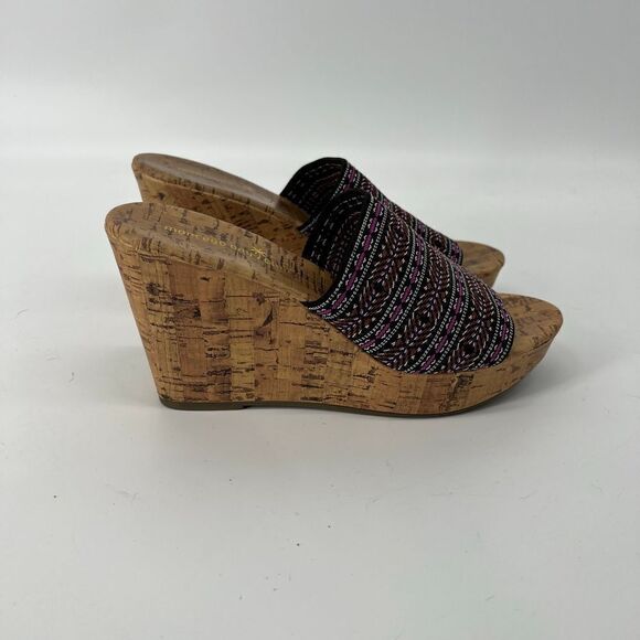 Montego Bay‎ Club Southwestern Wedge Heel Slides - Picture 2 of 5